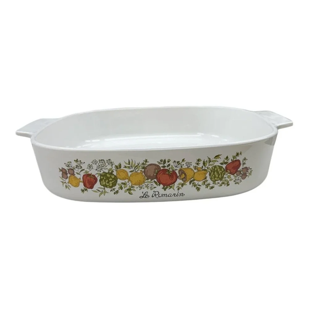 Vintage Corning Ware LE ROMARIN Casserole Dish Spice Of Life A-22-B Rare No Lid
